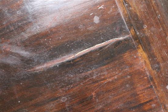 A Chinese carved hardwood low table W.99cm